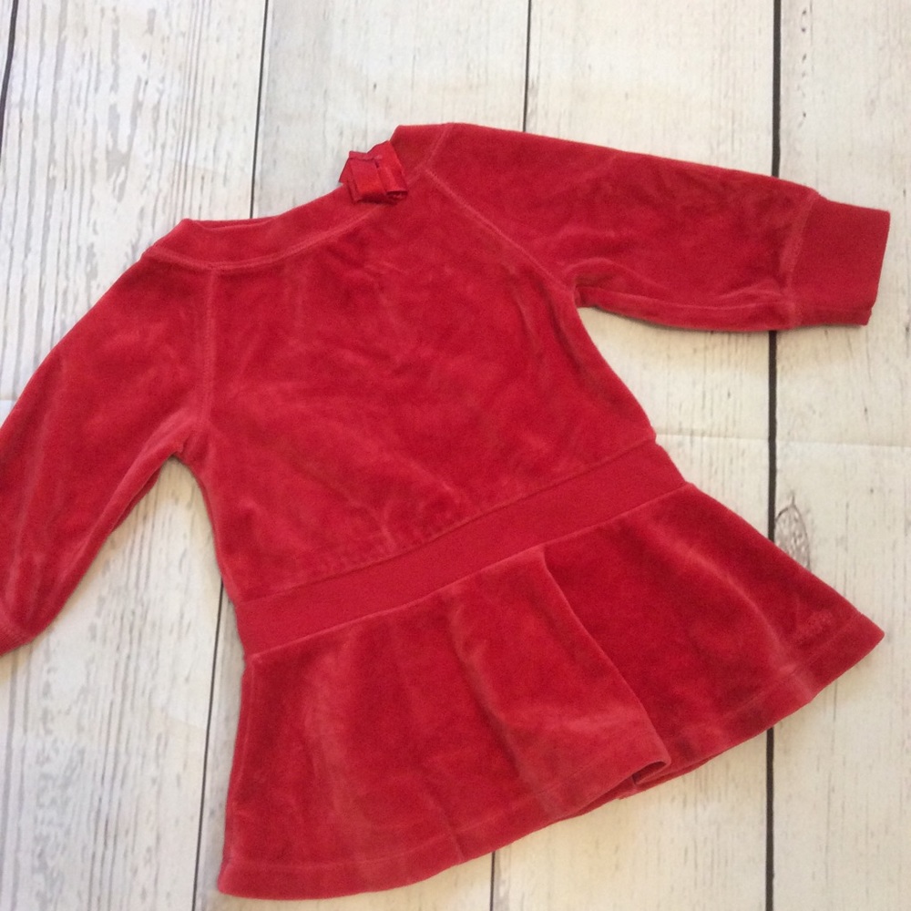 Baby Gap Velour Peplum Top 12-18 M